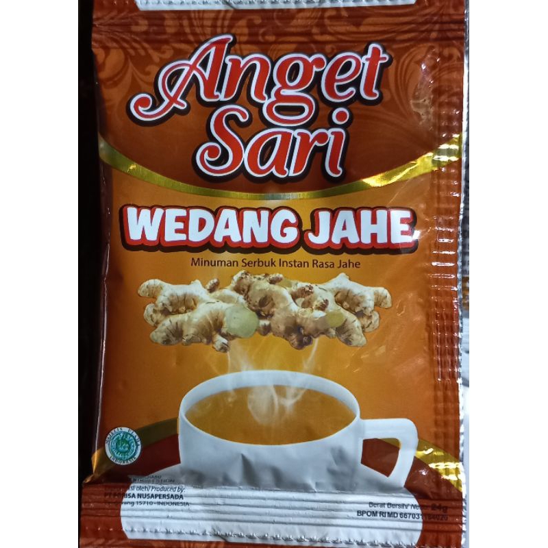 

Anget Sari Susu Jahe & Wedang Jahe 1 Renceng 10 Sachet @25g