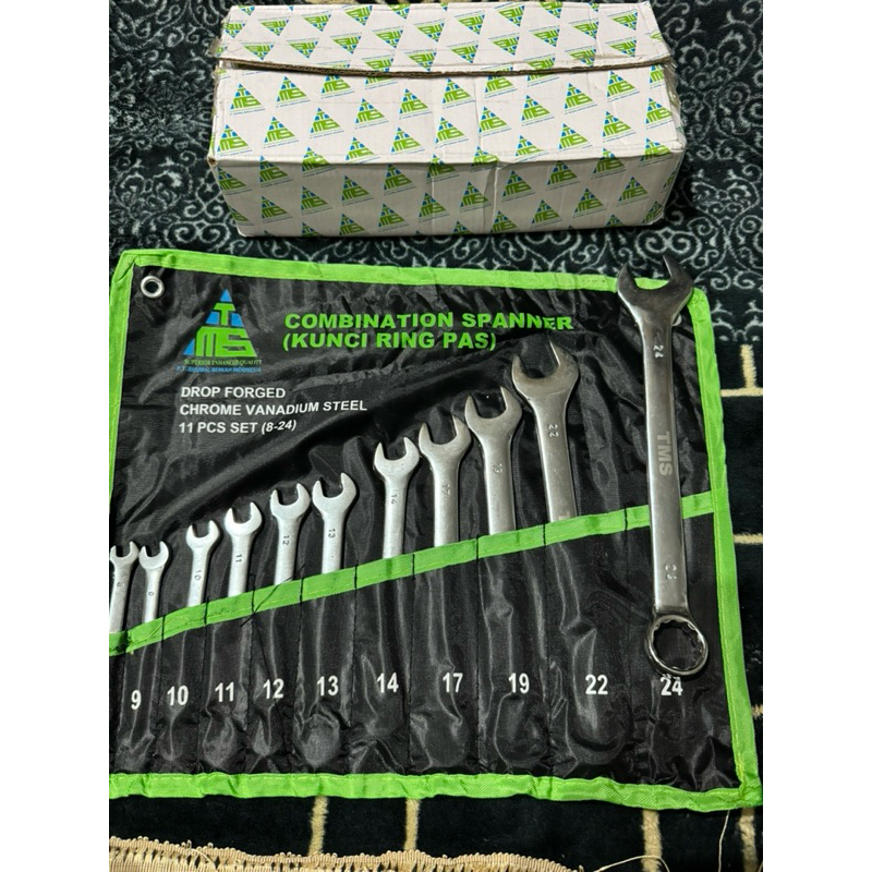TMS Kunci Ring Pas Kombinasi 11Pcs (8-24) / Combination Wrench TMS 11Pcs