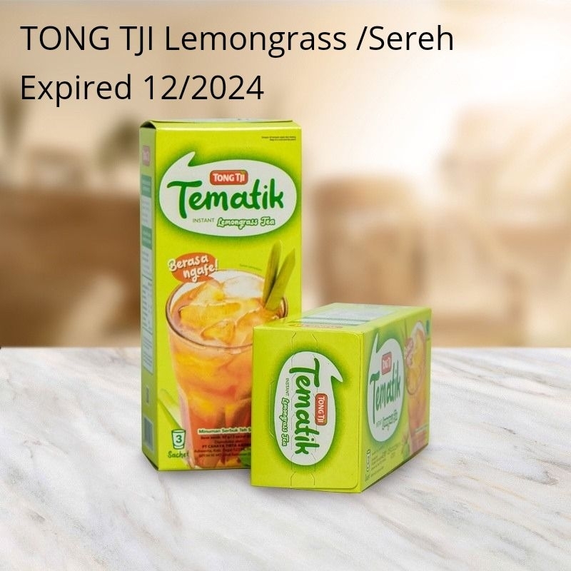 

TONG TJI Teh Sereh Tematik Lemongrass Tea 3 sachet kemasan kotak