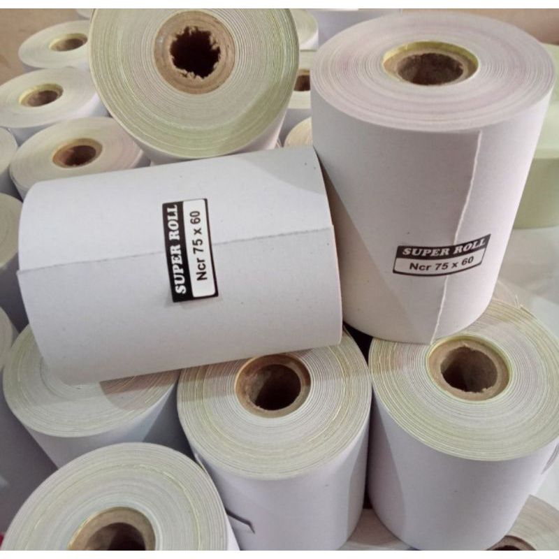 

Kertas Struk kasir NCR 3PLY 75×60 Paket 10Roll