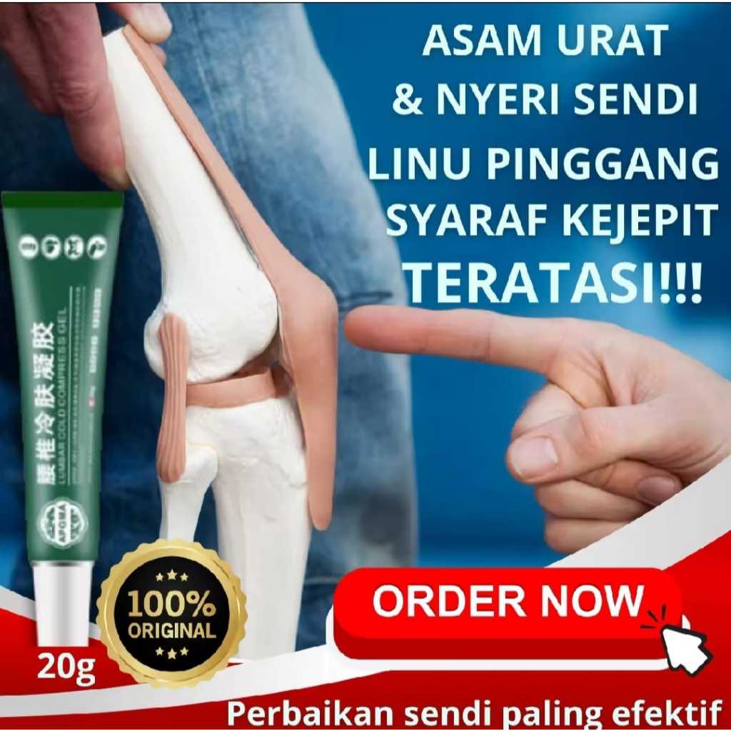 Herbal Cina Pereda nyeri Lumbar Type Cold Compress Gel Cream Krim Lutut Dan Pinggang Syaraf Kejepit
