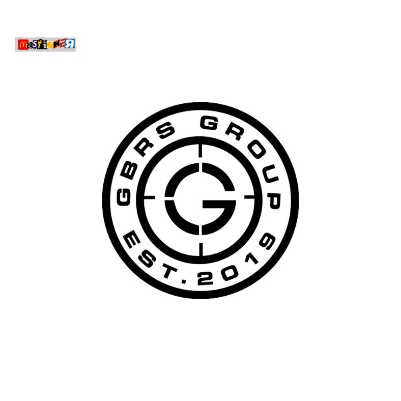 

sticker Global Battlefield Research Solutions GBRS GROUP logo rounded stiker tactical army