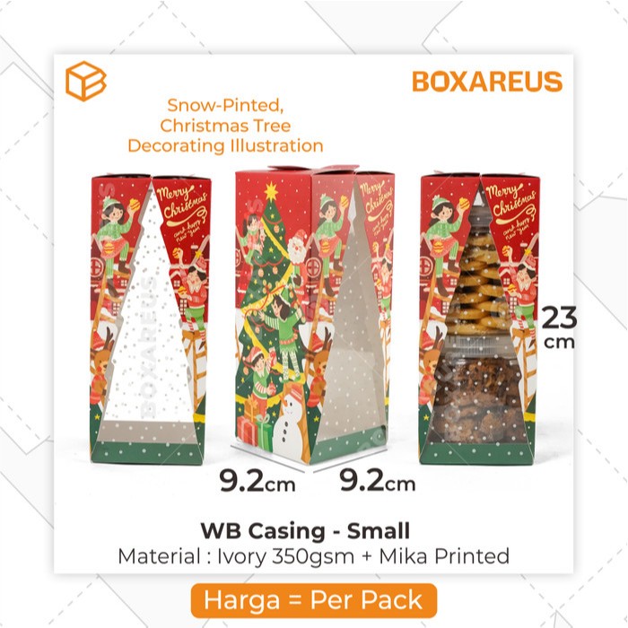 

Box Natal Hamper Packaging Dus Toples Jar Christmas Cookies | WB Casing Small