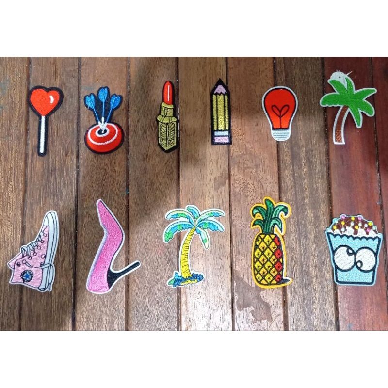 Patch emblem bordir lucu iron patch