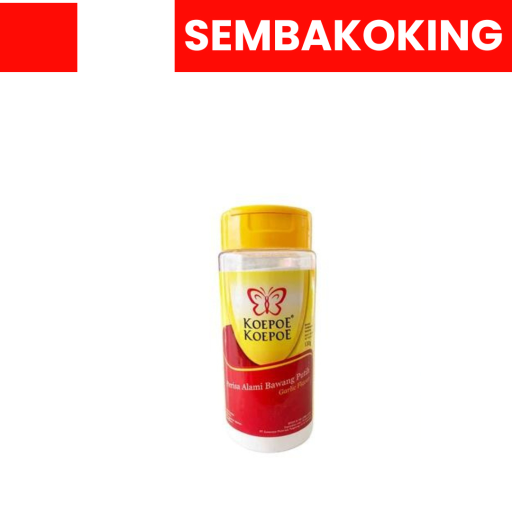 

BAWANG PUTIH PERISA BUBUK KOEPO KUPU 130GR-BOTOL BESAR