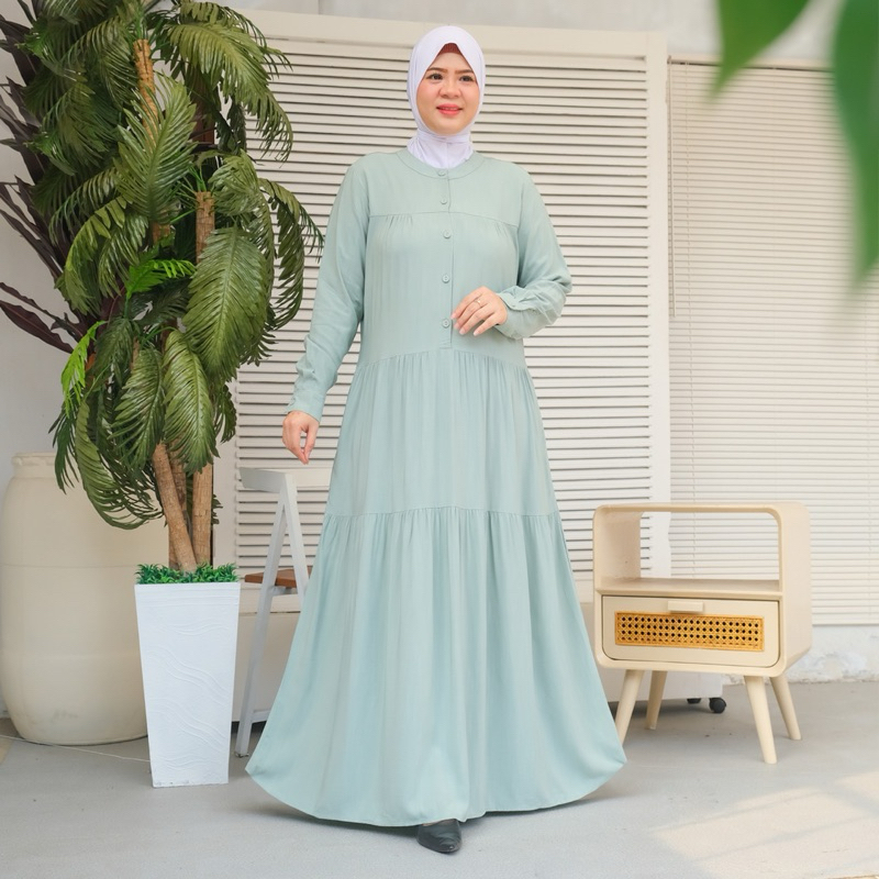 Gamis Wanita Jumbo Katun Uniqlo | Guangzhou -6018