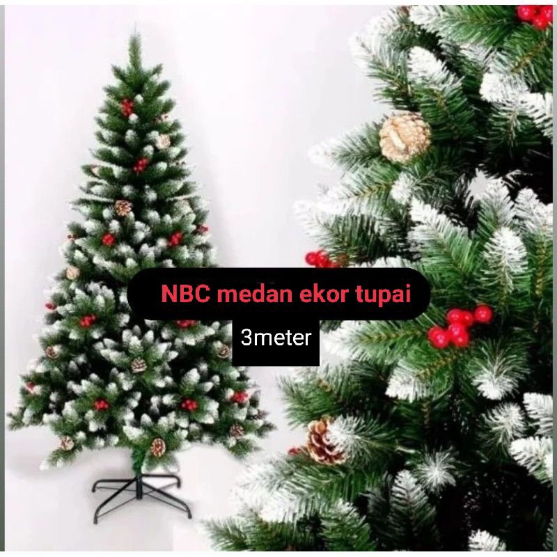 10feet ( 3 METER) Ekor tupai Super Premium YG MAU INSTAN CHAT SHOPEE KITA DULU pohon natal 3meter (1