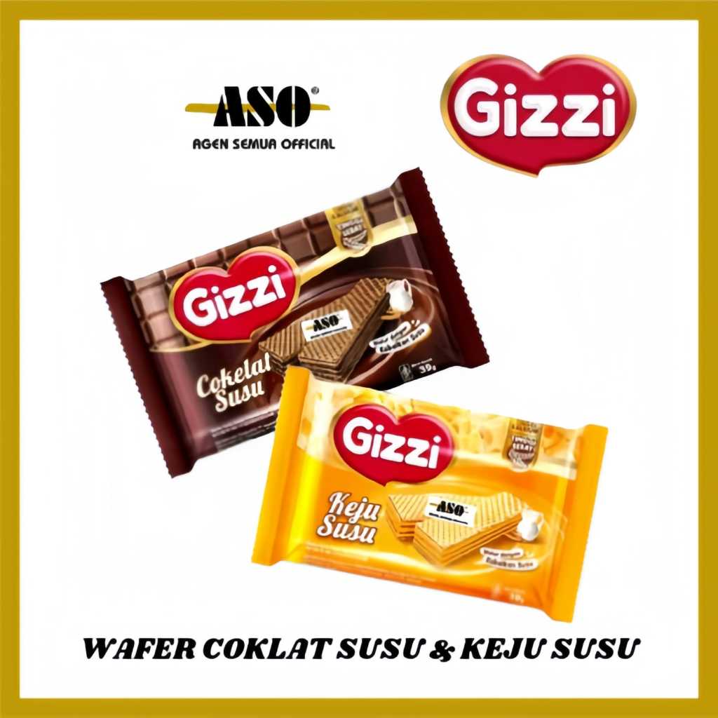 

WAFER GIZZI COKLAT KEJU SUSU 39gr PROMO !!!