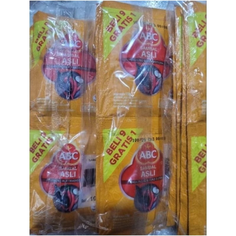 

ABC Sambal Asli 1 renceng isi 10 sachet @15ml