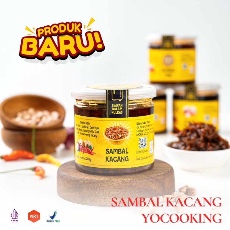 

Yo cooking sambal kacang berat 200gr pedasnya pas -BPOM- Sambal Instan - Sambal Praktis - Mantap Medok enak nampol - bikin nagih - Rasa enak- Sambal viral