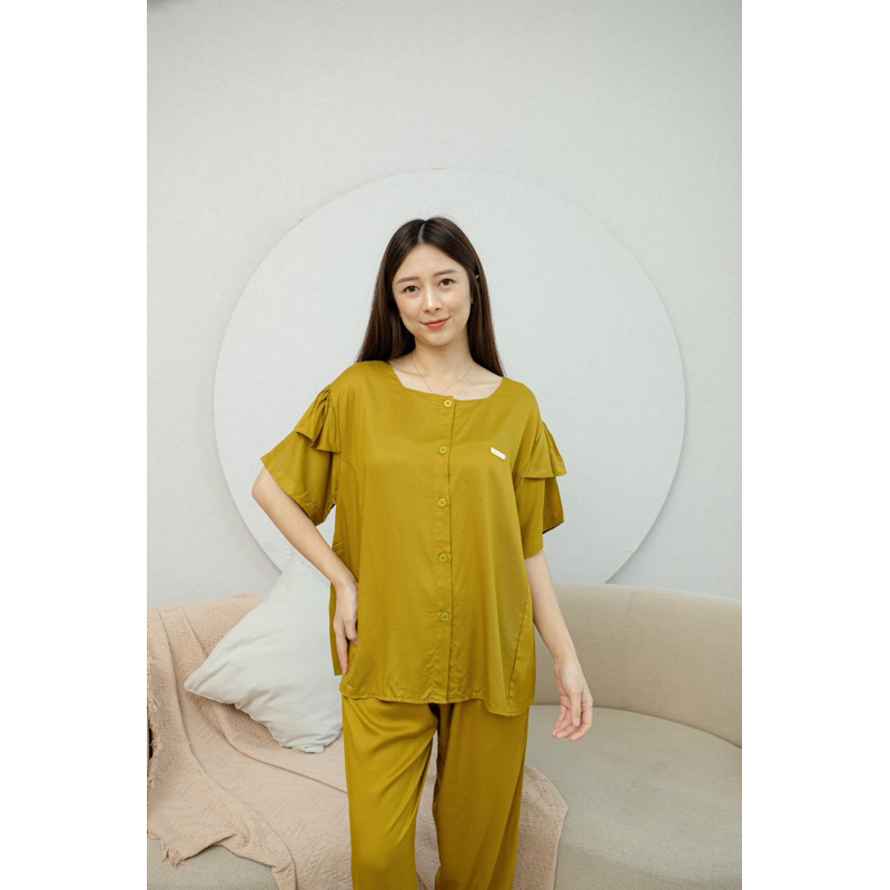 Setelan CP Twill Agnes Bahan Rayon Premium LD 116 CM