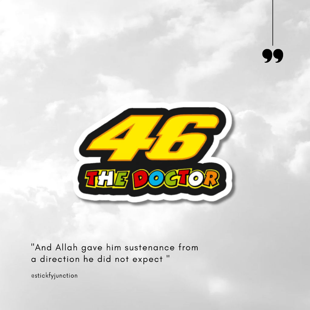 

sticker the doctor 46/ sticker aesthetic / sticker tumblr /stiker premium / stiker hp / stiker laptop / stiker helm / stiker tahan air |SJ | A118