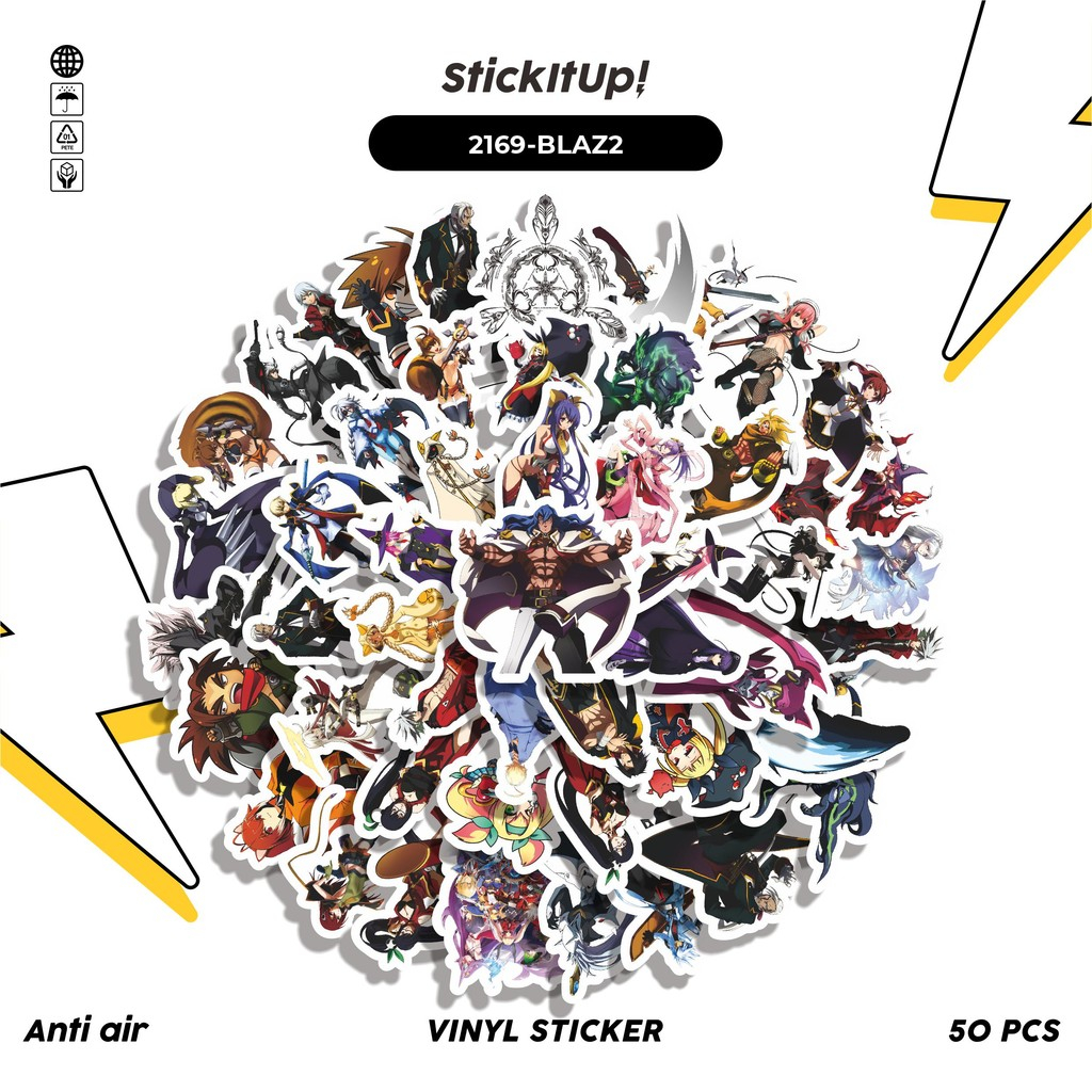

COD✨ 50 Pcs Stiker Pack GAME SERIES BLAZBLUE CHARACTER MIX 02 Lucu Aesthetic Vynil Waterproof untuk Freebies Sticker Buku Journal Casing HP Laptop