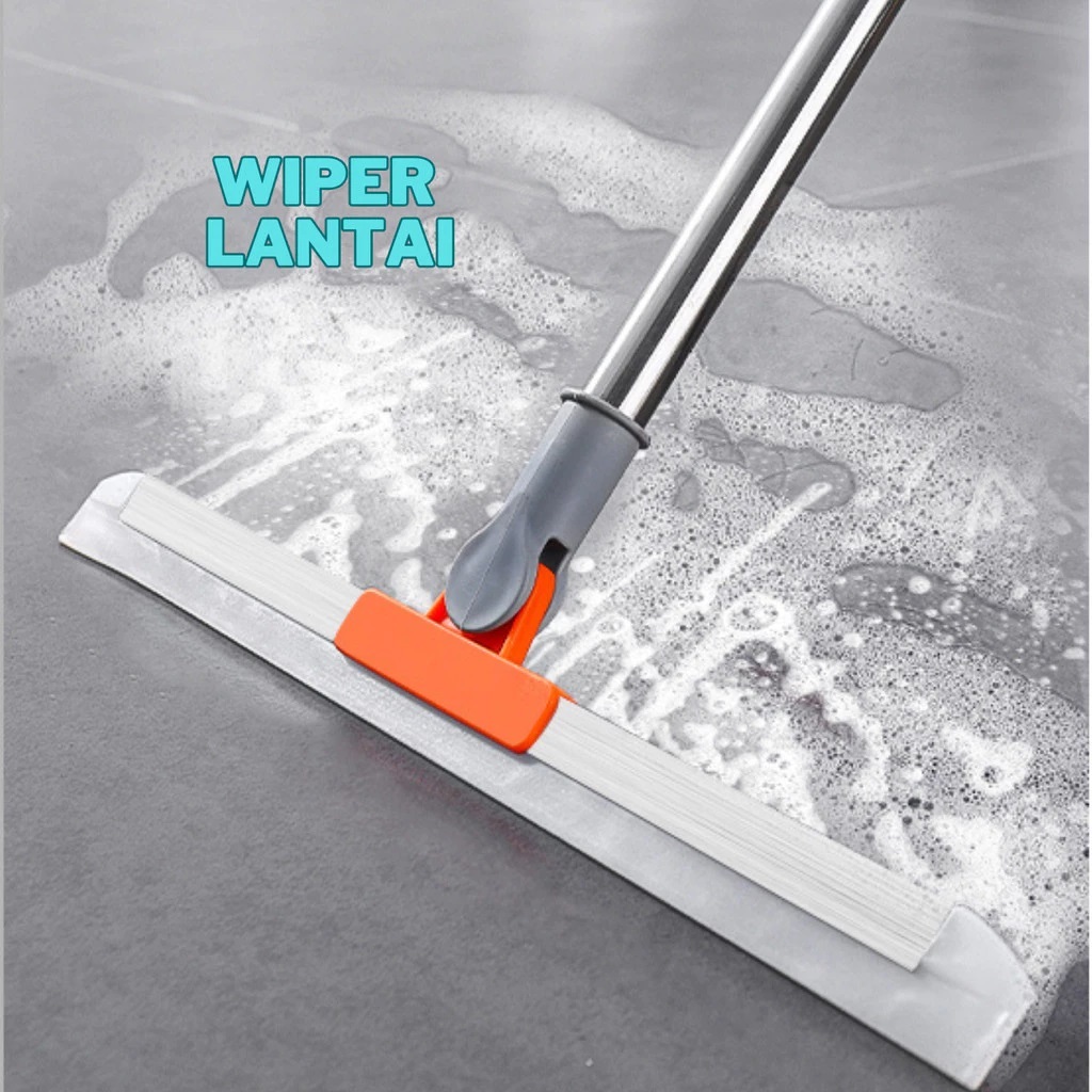 Wiper Alat Pel Lantai Ruangan Serok Air Sapu Wiper 3in1 / Sapu Ajaib Serbaguna Pel Dorong Serbaguna