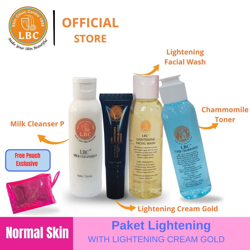 Paket Skincare - LBC Super Lightening for Normal Skin (FREE POUCH)