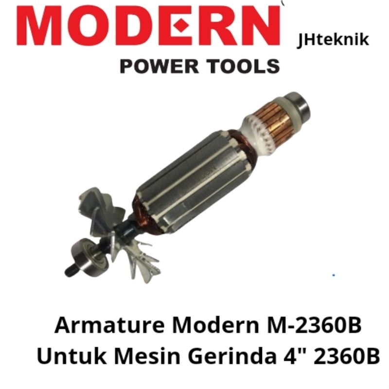 JHTeknik Armature MODERN M2360B Untuk Mesin Gerinda Modern M2360/Angker Gerinda Modern M2360B