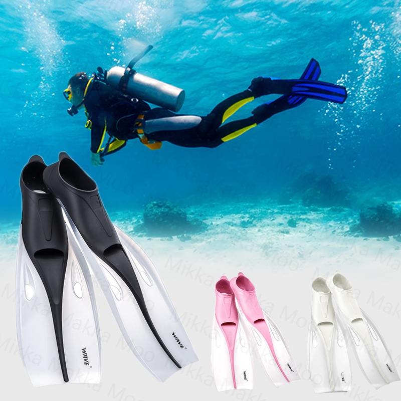 Professional Snorkeling Flippers Kaki Katak Fins Wave Professional Flippers Men Women Scuba Diving F