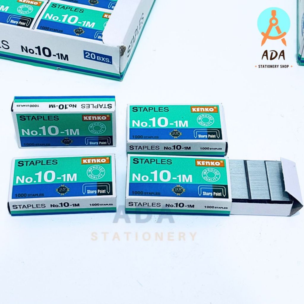 

GROSIR (10 KOTAK) isi staples KENKO no.10-1M/ 1box isi 20 kotak