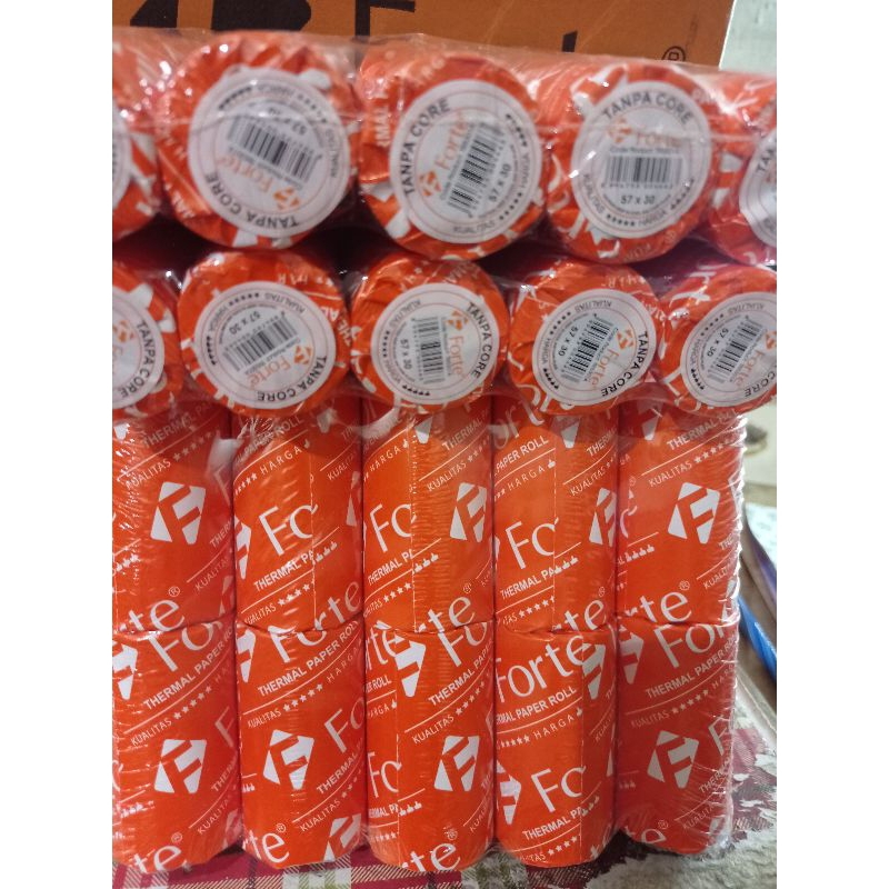 

kertas thermal forte ukuran 57x30/kertas register ukuran 57x30 1pack isi 10pcs
