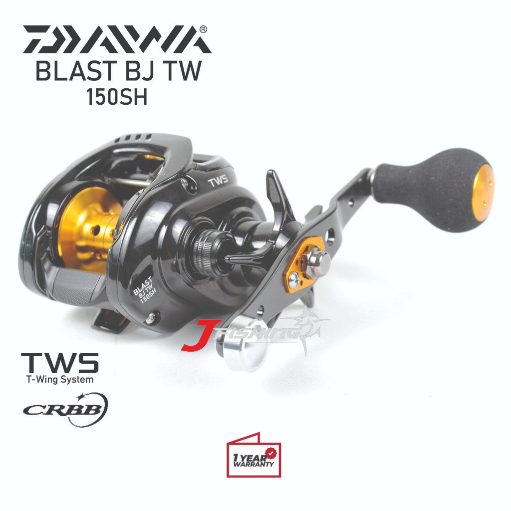 Reel BC DAIWA BLAST BJ TW 150 SH SHL | Handle Kiri & Kanan | Casting | Freshwater Saltwater | Resmi