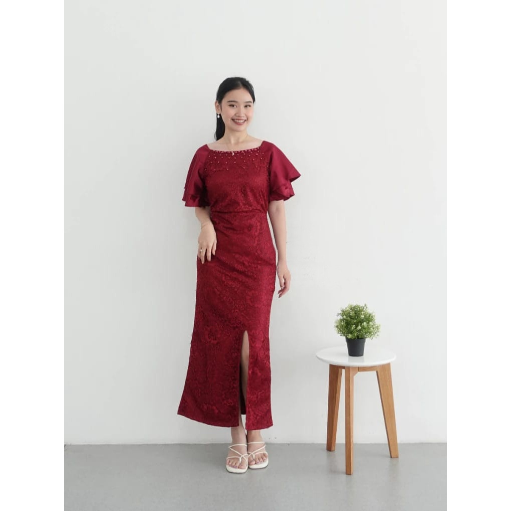 QWFASHION-DRESS NATAL TERBARU-DRESS BRUKT NATAL-DRESS REMAJA-DRESS  CASUAL-GAUN PESTA-GAUN BRUKAT NA