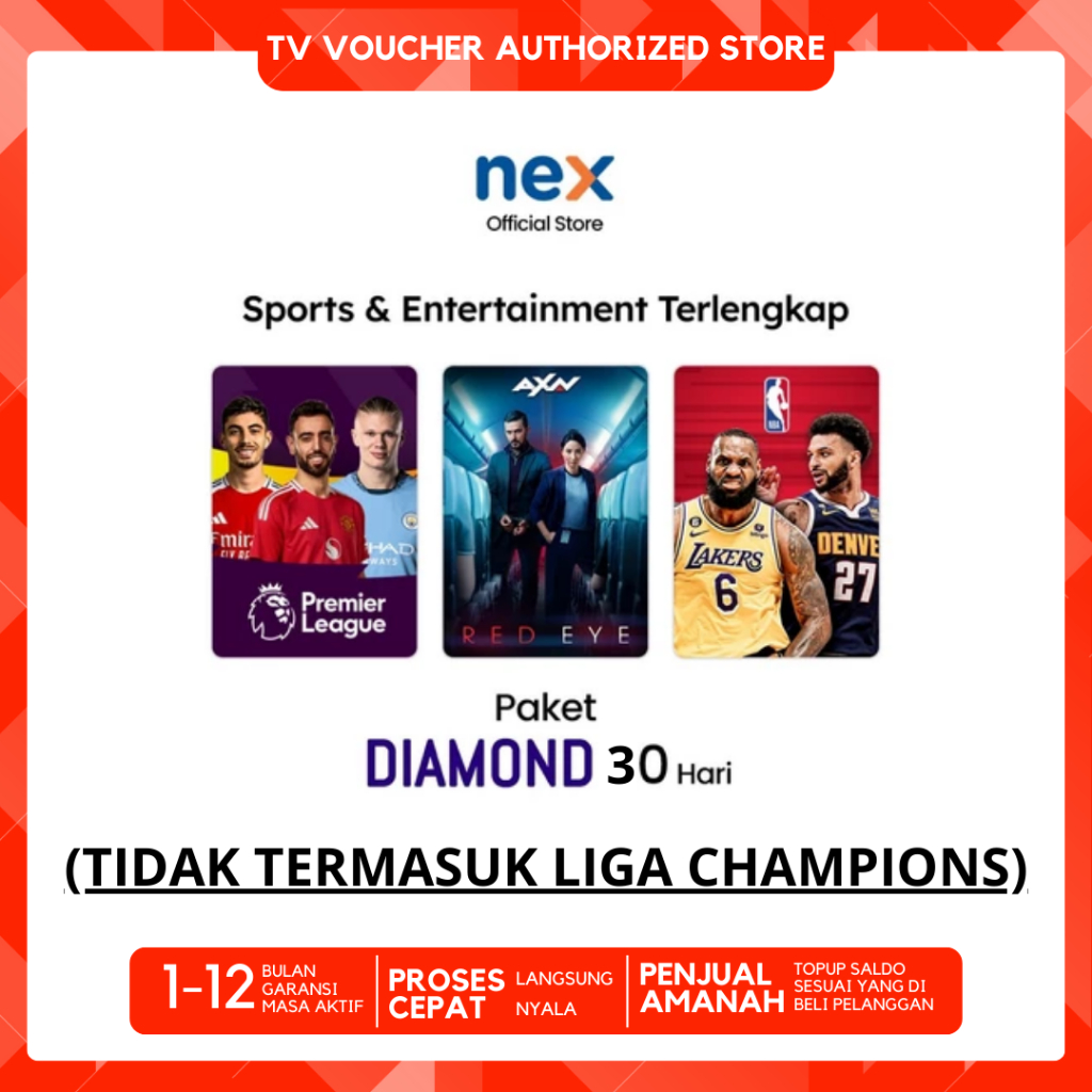 PROMO Voucher Paket Diamond Nex Parabola Diamond 30 Hari 2901