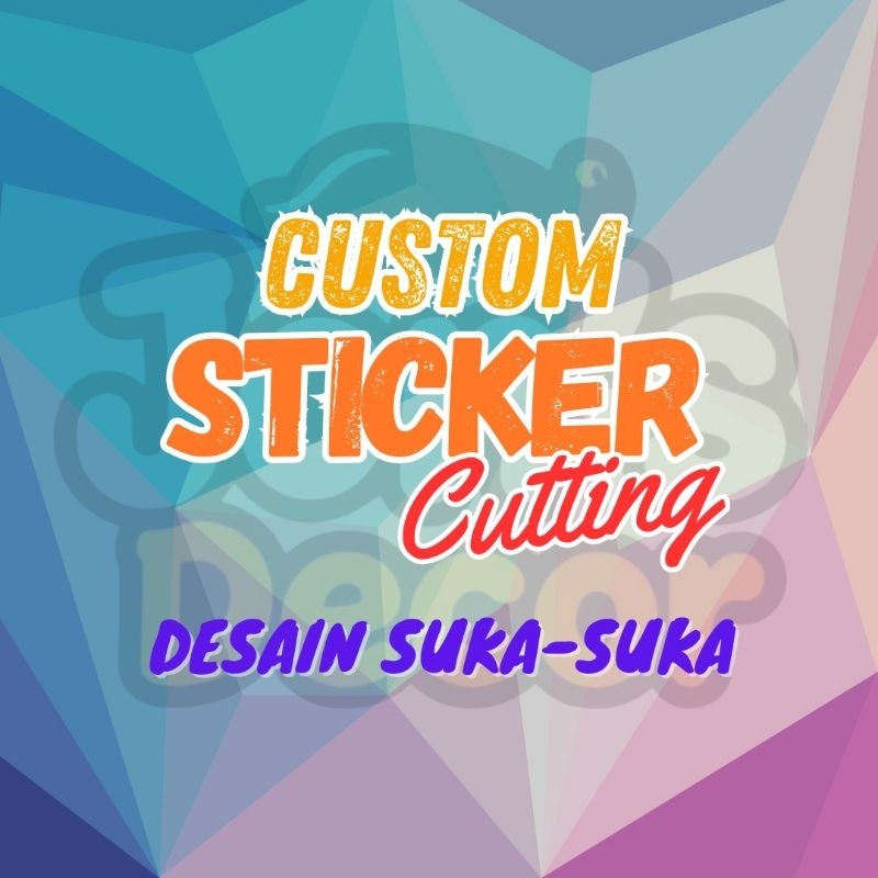 

CUTTING STICKER CUSTOM LOGO, KOMUNITAS, PRODUK, DLL