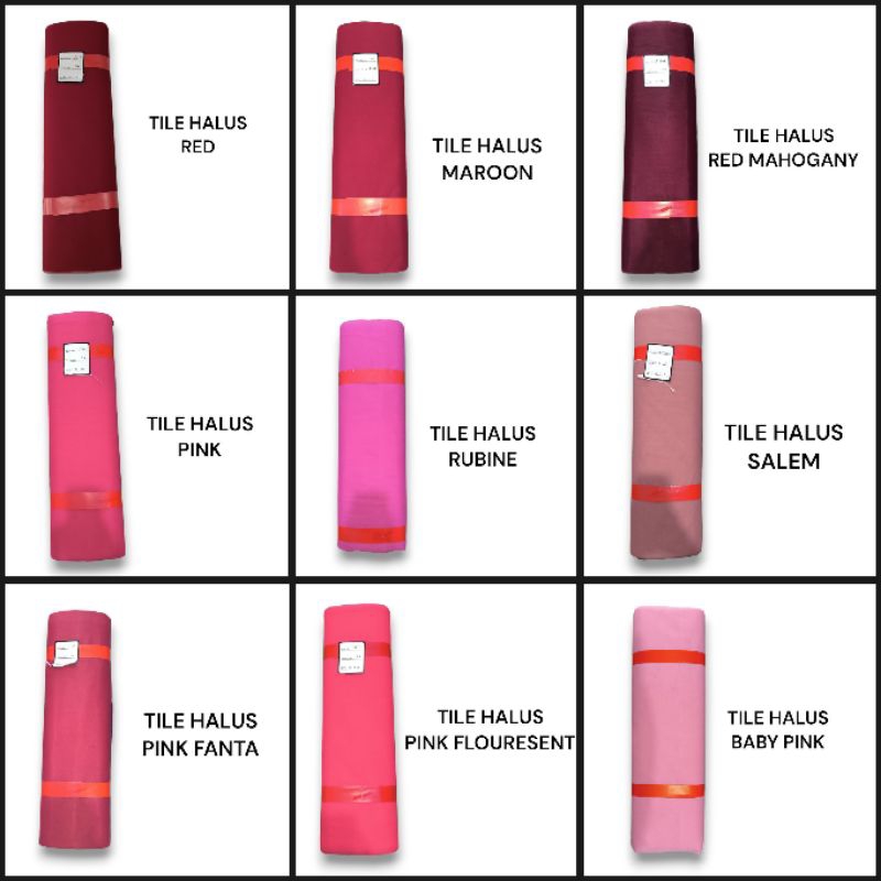 KAIN TILE HALUS LEMBUT | SOFT TILE | KAIN TULE POLOS PER 1ROLL LENGKAP