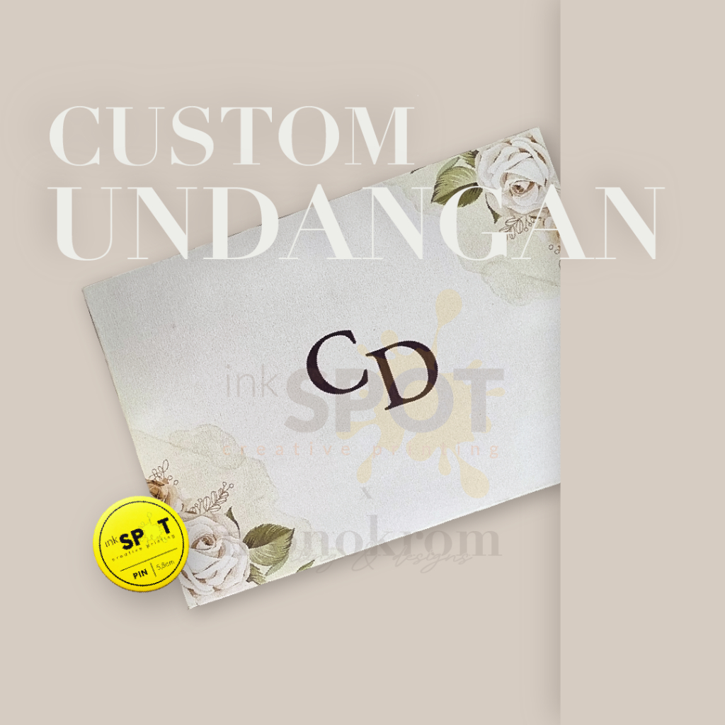 Cetak Undangan Premium - A5 (≤ 200gr) - Board : Beermat - 1 dan 2 muka