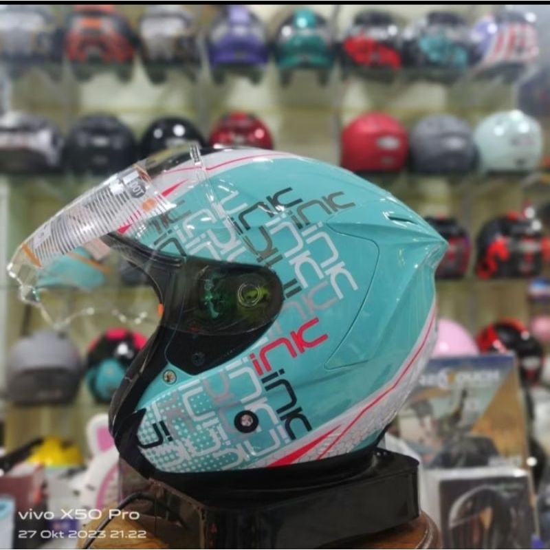 HELM INK DYNAMIC FULL MOTIF ORIGINAL PRODUK