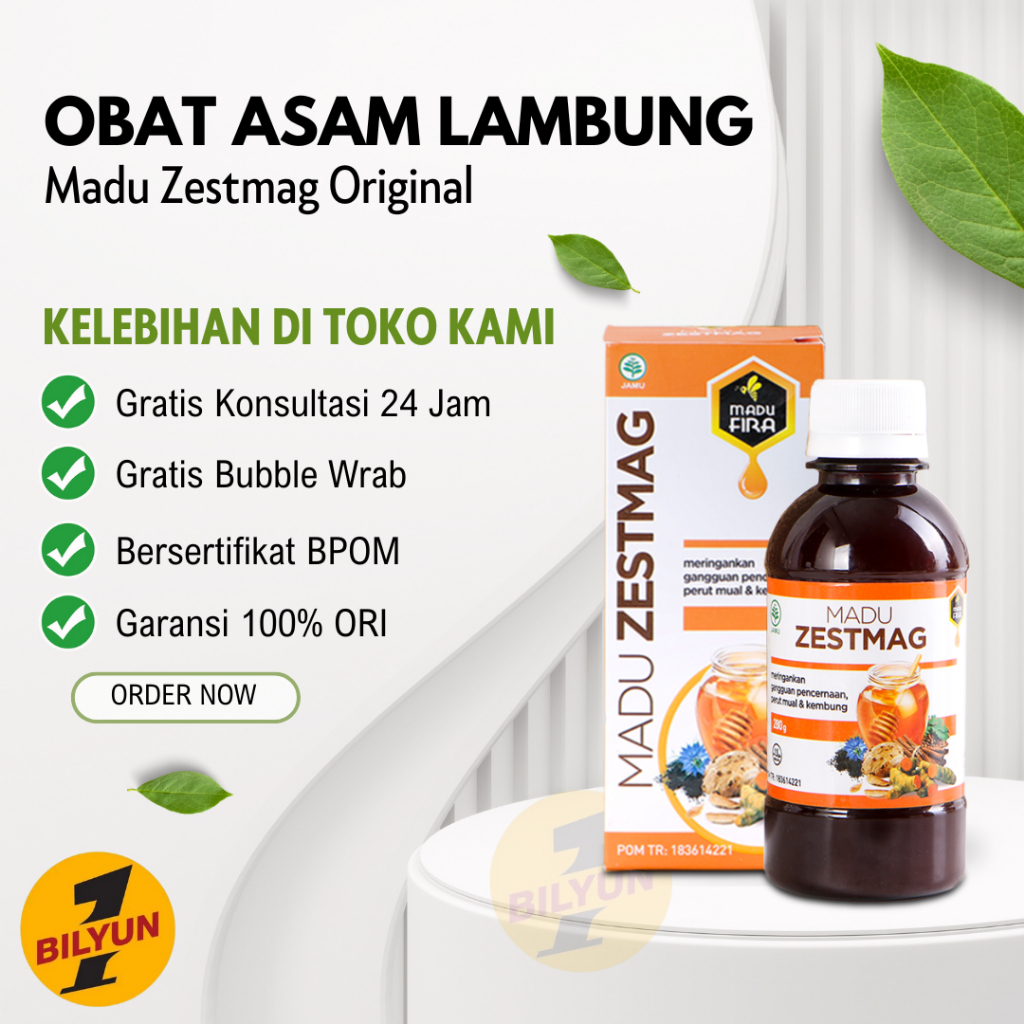 Madu Zestmag Original 100% Madu Lambung Kronis Gerd Magh Maag Asli BPOM