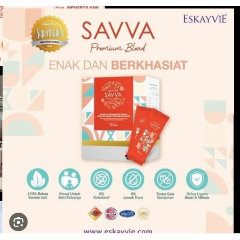 

Eskayvie Savva Teh Tarik (20g x 15 sachet)- Minuman Snacking