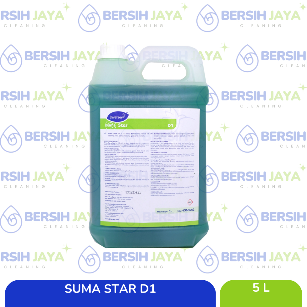 Diversey SUMA Star D1 - 5L (Cairan Pencuci Piring)