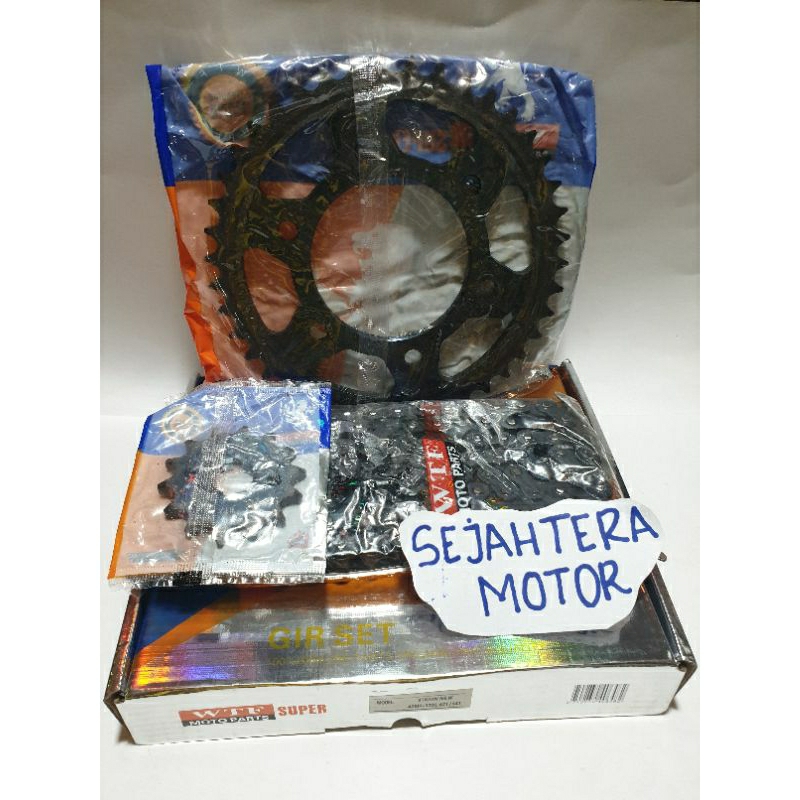 Gear set/paket asli Wtf super motoparts untuk motor Vixion new