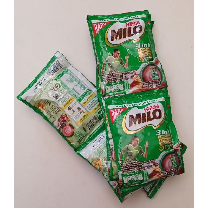 

MILO 3in1 Renceng ( isi 10 pcs x 34 gram)
