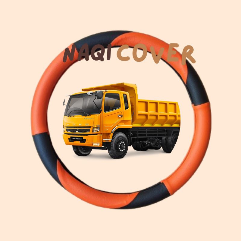 Sarung Stir,Cover Stir,Bungkus Stir Mobil Truk Mitsubishi FUSO Fighter X Euro4 Variasi Sabit