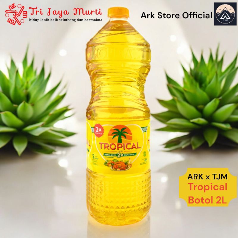 

Tropical minyak goreng sawit 2L botol lebih jernih masakan lezat dengan 2X penyaringan