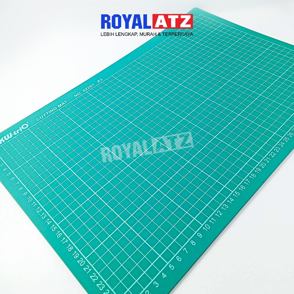 

Alas Pemotong Ukuran A3 / Cutting Mat Hijau KW-9Z201 Double Sided Self Healing