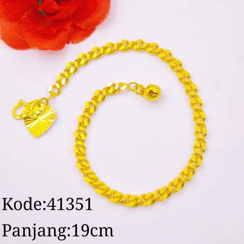 gelang tangan rantai xp kecil fashion wanita