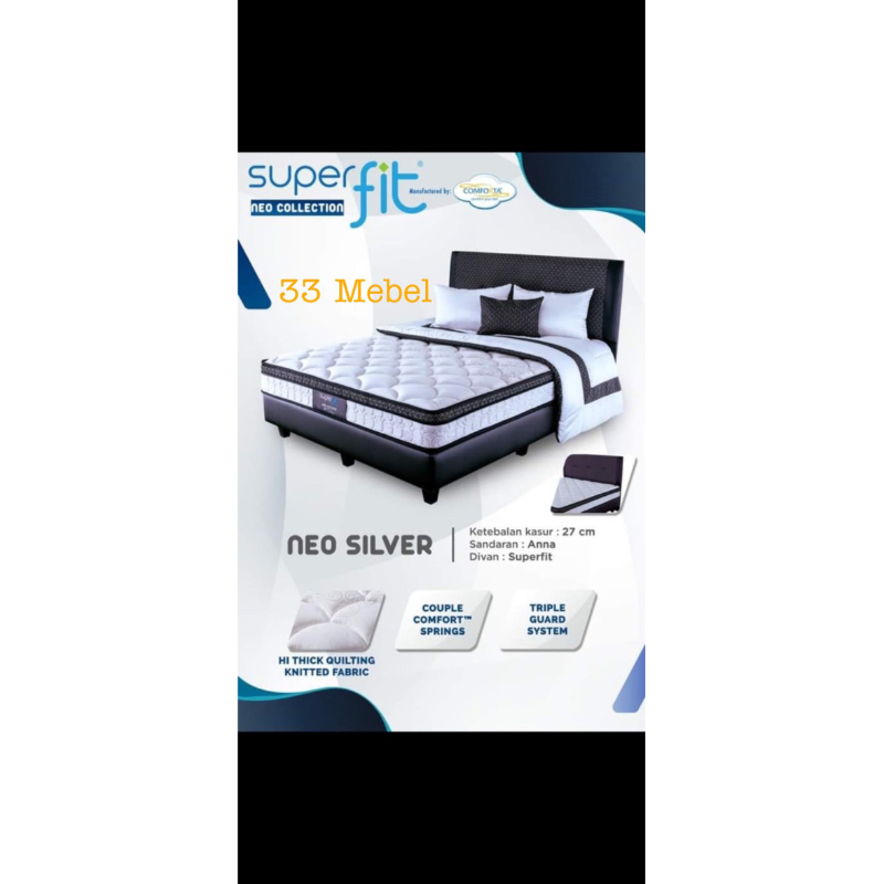 SET NEO SILVER Comforta Superfit + Divan Sandaran PROMO