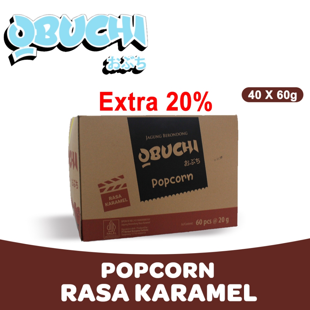 

Obuchi Popcorn Rasa Karamel Extra 20% Lebih Besar - Family Pack