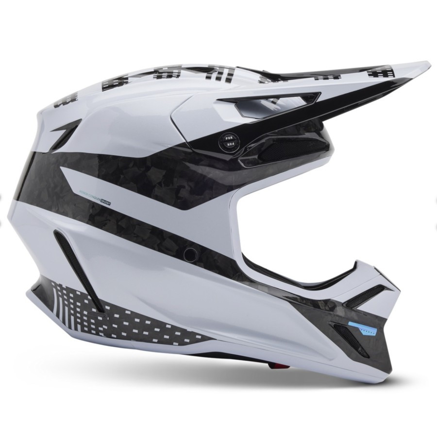 Helm FOX V3 RS 50Th Aniversary Limited Edition Mips CE White Helmet FOX V3 RS Original