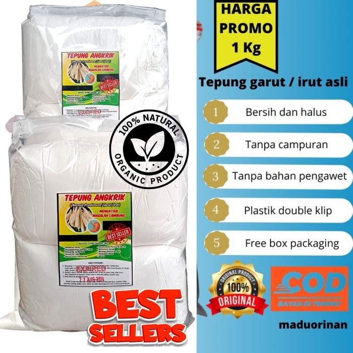 

tepung angkrik sagu Garut asli pati irut 500grm