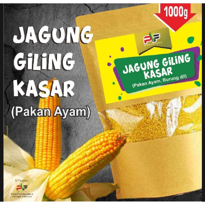 

jagung giling pakan ayam/burung/unggas/jagung giling kasar.