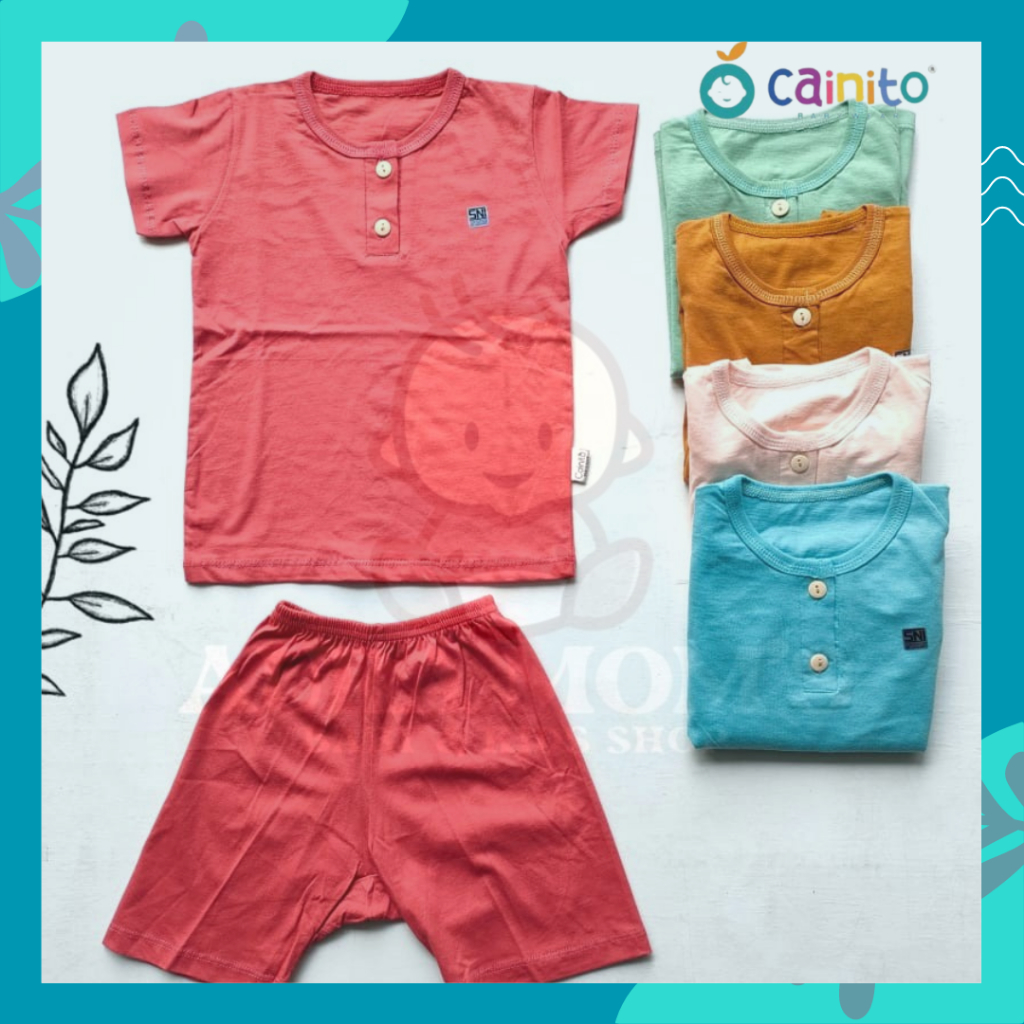 Cainito - Setelan Kaos Pendek Celana Pendek 3/4