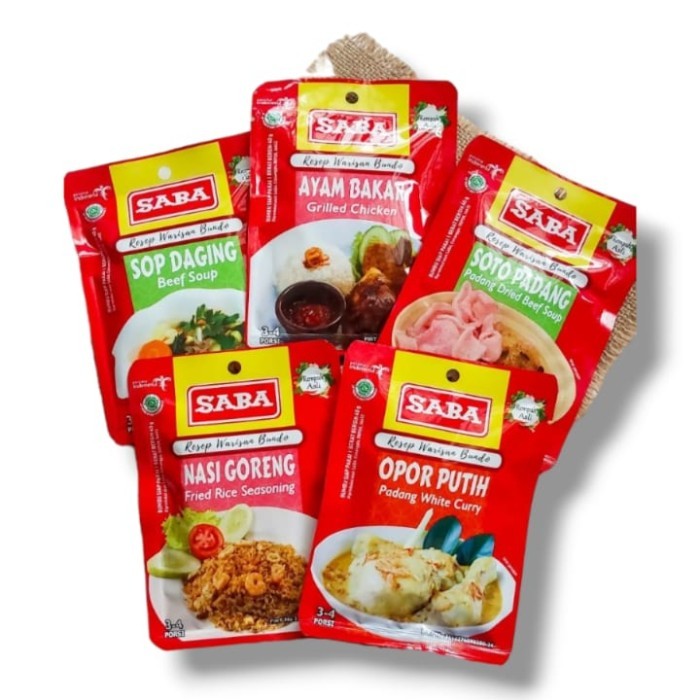 

SABA Bumbu Ayam Gulai 40 gram BPOM Bumbu Ayam Khas Minang Siap Pakai Sehat Alami Tanpa Pengawet