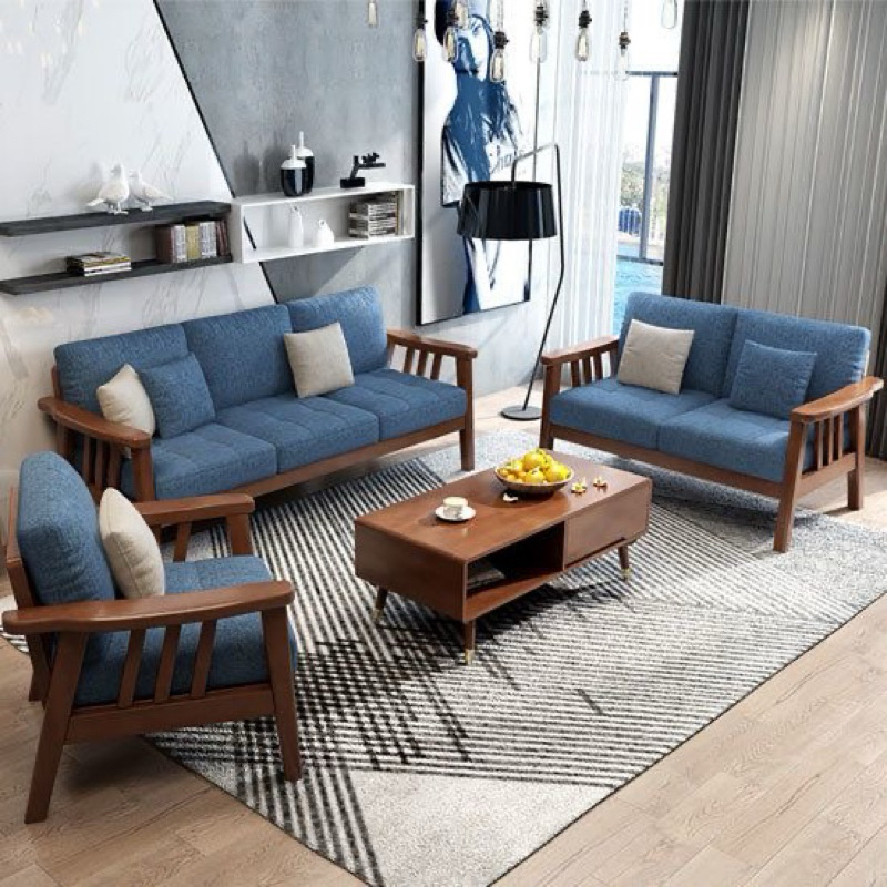 set sofa ruang tamu kayu jati sofa tamu minimalis jati