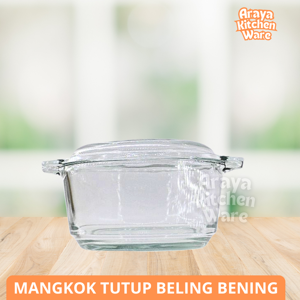 Mangkok Tutup Beling Bening / Mangkok Zuppa Soup / Mangkok Bubur