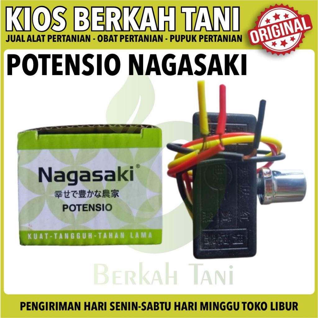 Ori Nagasaki Potensiometer Pengatur Kecepatan Pompa tangki Sprayer Elektrik Potensio Dimmer Voltase