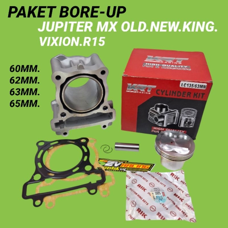 BLOK SEHER BORING BOR UP JUPITER MX VIXION 60MM 62MM 63MM 65MM KRT RACING